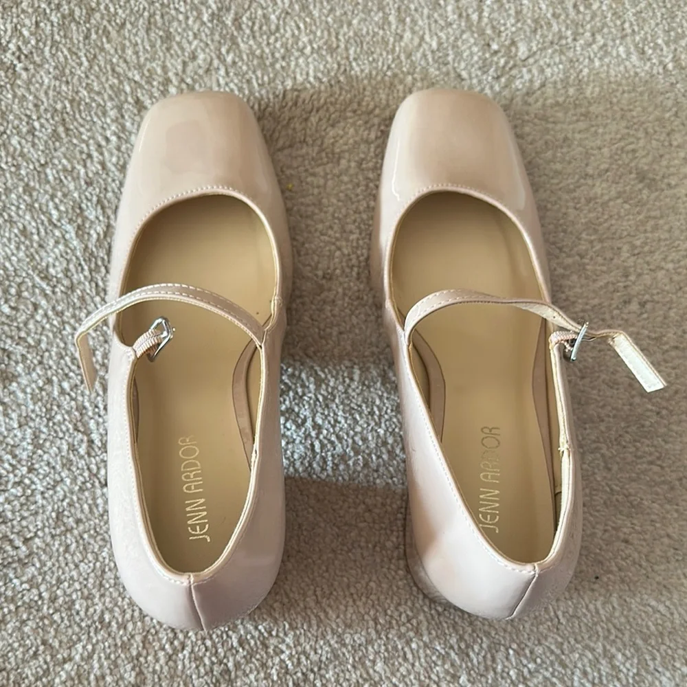 Jenn Ardor Cream Mary Jane Heels - Picture 2 of 3